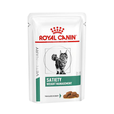 Pacote branco de comida húmida para gatos Royal Canin