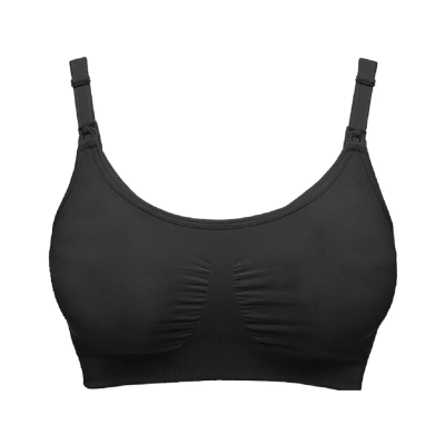 Soutien preto com alças ajustáveis e detalhe franzido