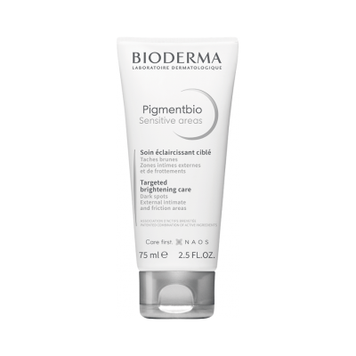 Embalagem tubo BIODERMA Pigmentbio Sensitive areas 75 ml