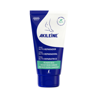 Tubo de creme AKILEÏNE Nutri-Reparador para pés muito secos