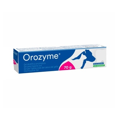 Embalagem de gel dentífrico enzimático para cães e gatos Orozyme 70 g