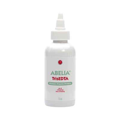Frasco branco com ABELIA TrisEDTA 118 ml