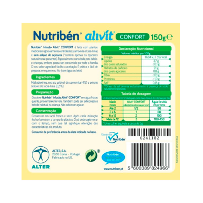 Nutribén Alivit Infusão Confort 150g