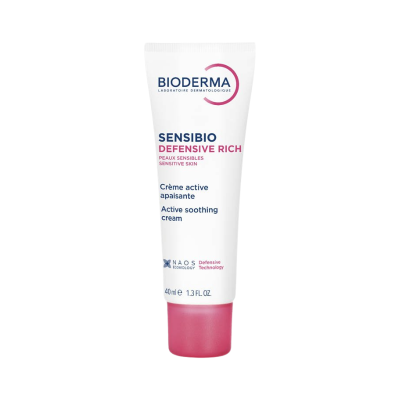Frasco de creme Sensibio Defensive Rich Bioderma