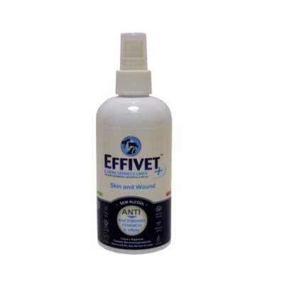 Spray EFFIVET para limpeza de pele e feridas sem álcool