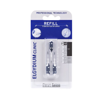 Elgydium Clinic Escovilhões Recargas Preto 0,6mm