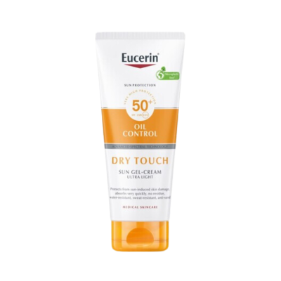 Tubo de creme solar Eucerin Oil Control FPS 50+ toque seco