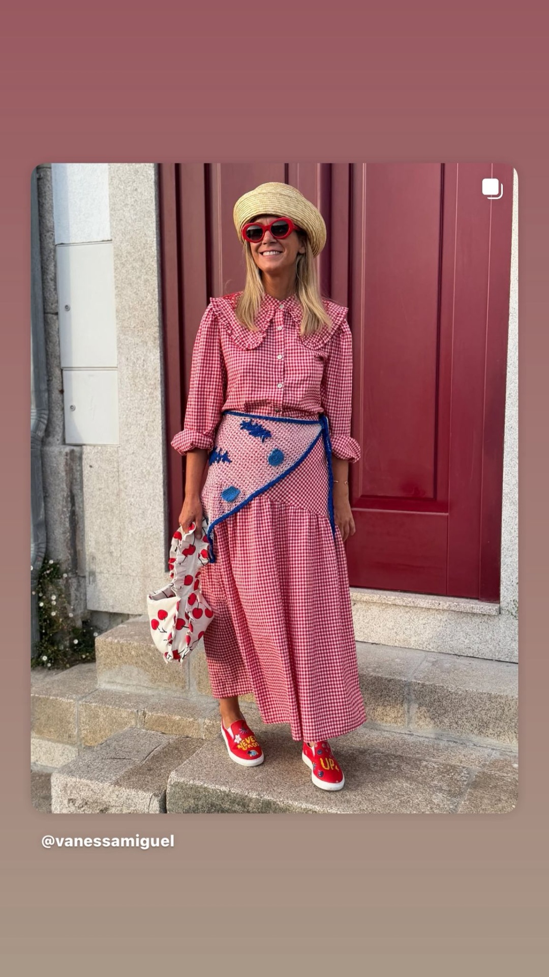 Saia&#x20;vichy&#x20;love&#x20;red