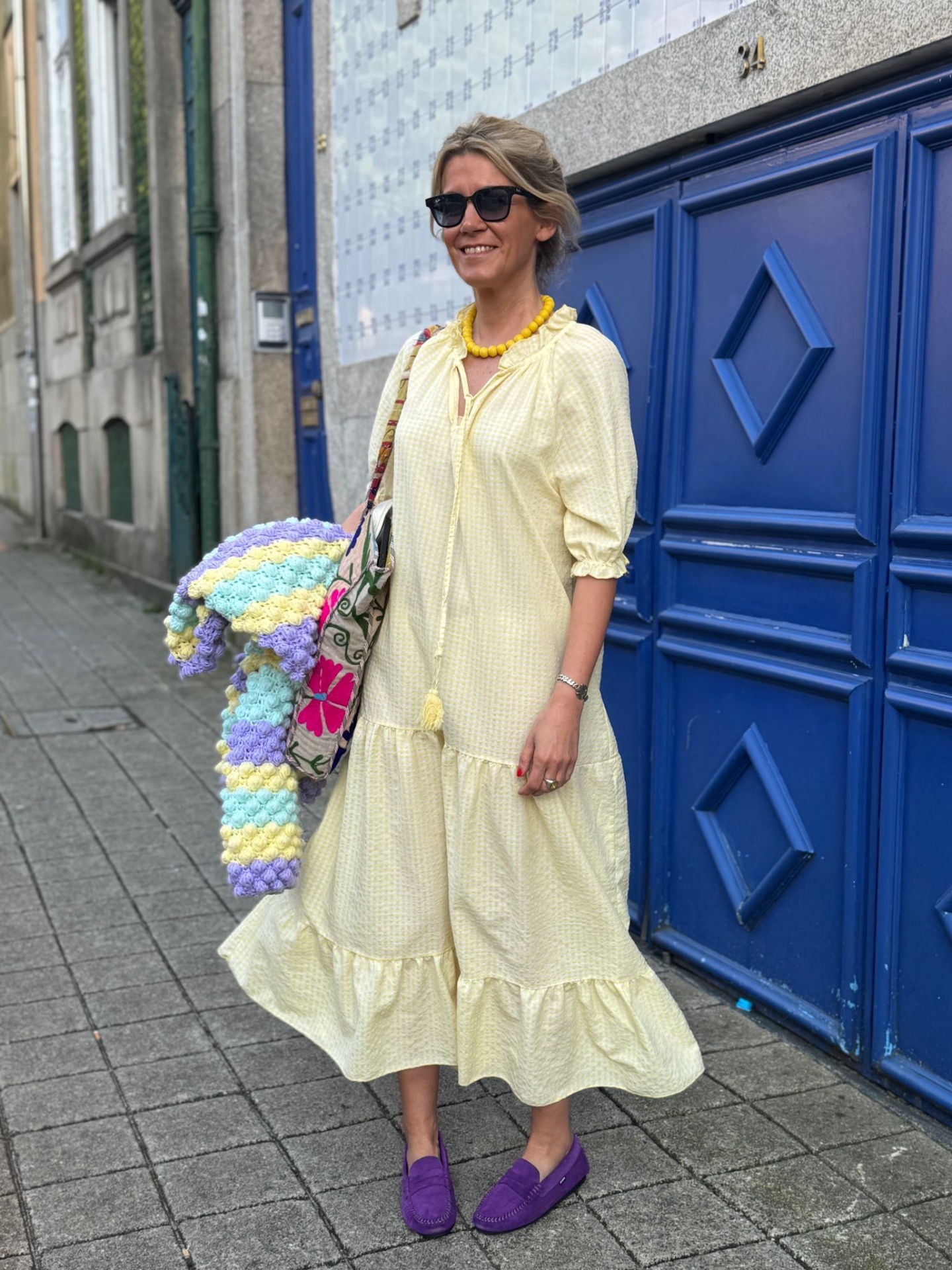 Vestido&#x20;vichy&#x20;amarelo