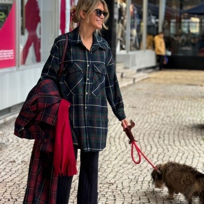 Camisa&#x20;&#x2F;&#x20;Vestido&#x20;tartan&#x20;N&#x2F;25