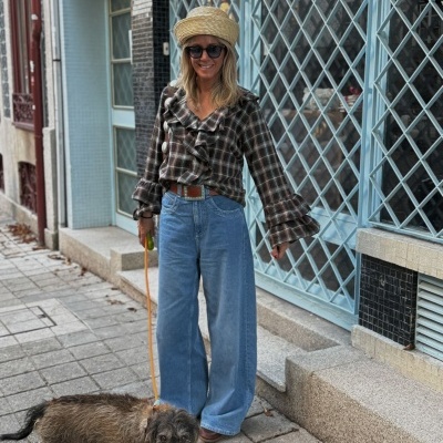 Camisa&#x20;vichy&#x20;flanela&#x20;&quot;Dia&#x20;no&#x20;Campo&quot;