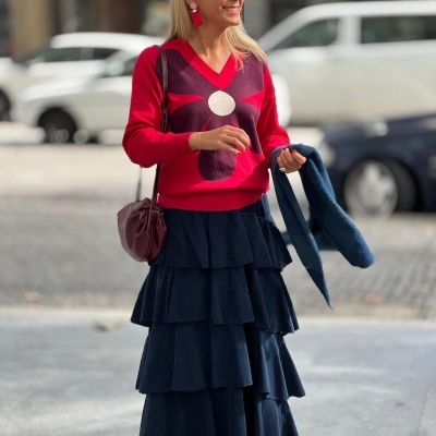 Saia&#x20;bombazina&#x20;&quot;Boneca&#x20;de&#x20;Trapos&quot;