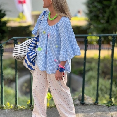 T&#x00FA;nica&#x20;vichy&#x20;azul&#x20;Nazar&#x00E9;