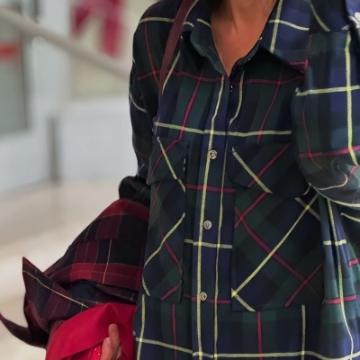 Camisa&#x20;&#x2F;&#x20;Vestido&#x20;tartan&#x20;N&#x2F;25