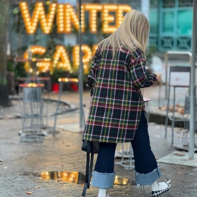 Camisa&#x20;&#x2F;&#x20;Vestido&#x20;tartan&#x20;N&#x2F;25