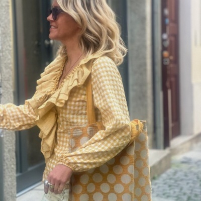 Camisa&#x20;vichy&#x20;amarela