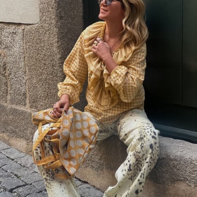 Camisa&#x20;vichy&#x20;amarela