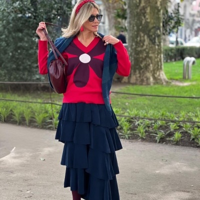 Saia&#x20;bombazina&#x20;&quot;Boneca&#x20;de&#x20;Trapos&quot;