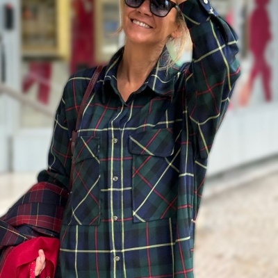 Camisa&#x20;&#x2F;&#x20;Vestido&#x20;tartan&#x20;N&#x2F;25