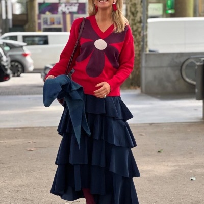 Saia&#x20;bombazina&#x20;&quot;Boneca&#x20;de&#x20;Trapos&quot;