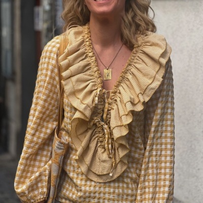 Camisa&#x20;vichy&#x20;amarela