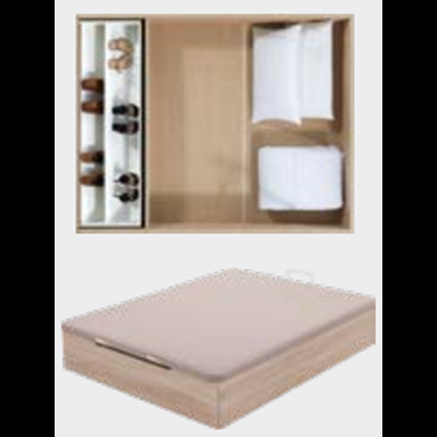 BASE REBATÍVEL MADEIRA - WOOD 25 C/ SAPATEIRA da Molaflex