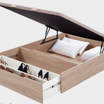 BASE REBATÍVEL MADEIRA - WOOD 25 C/ SAPATEIRA da Molaflex