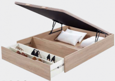 BASE REBATÍVEL MADEIRA - WOOD 25 C/ SAPATEIRA da Molaflex