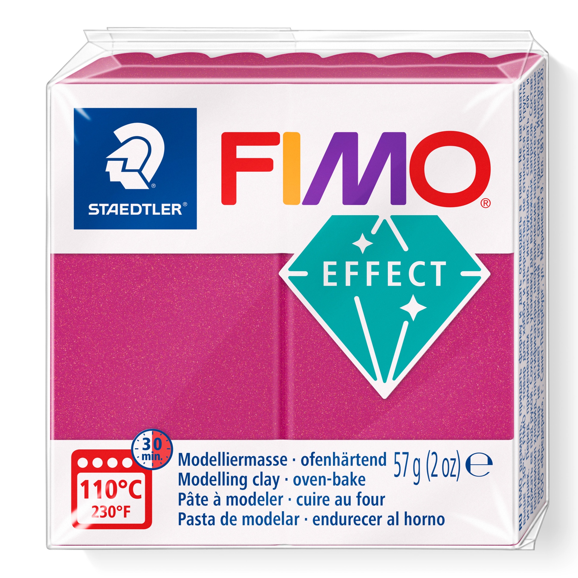 FIMO EFFECT - METALLIC BORDEAUX | BORDEAUX METALIZADO (Ref.21)