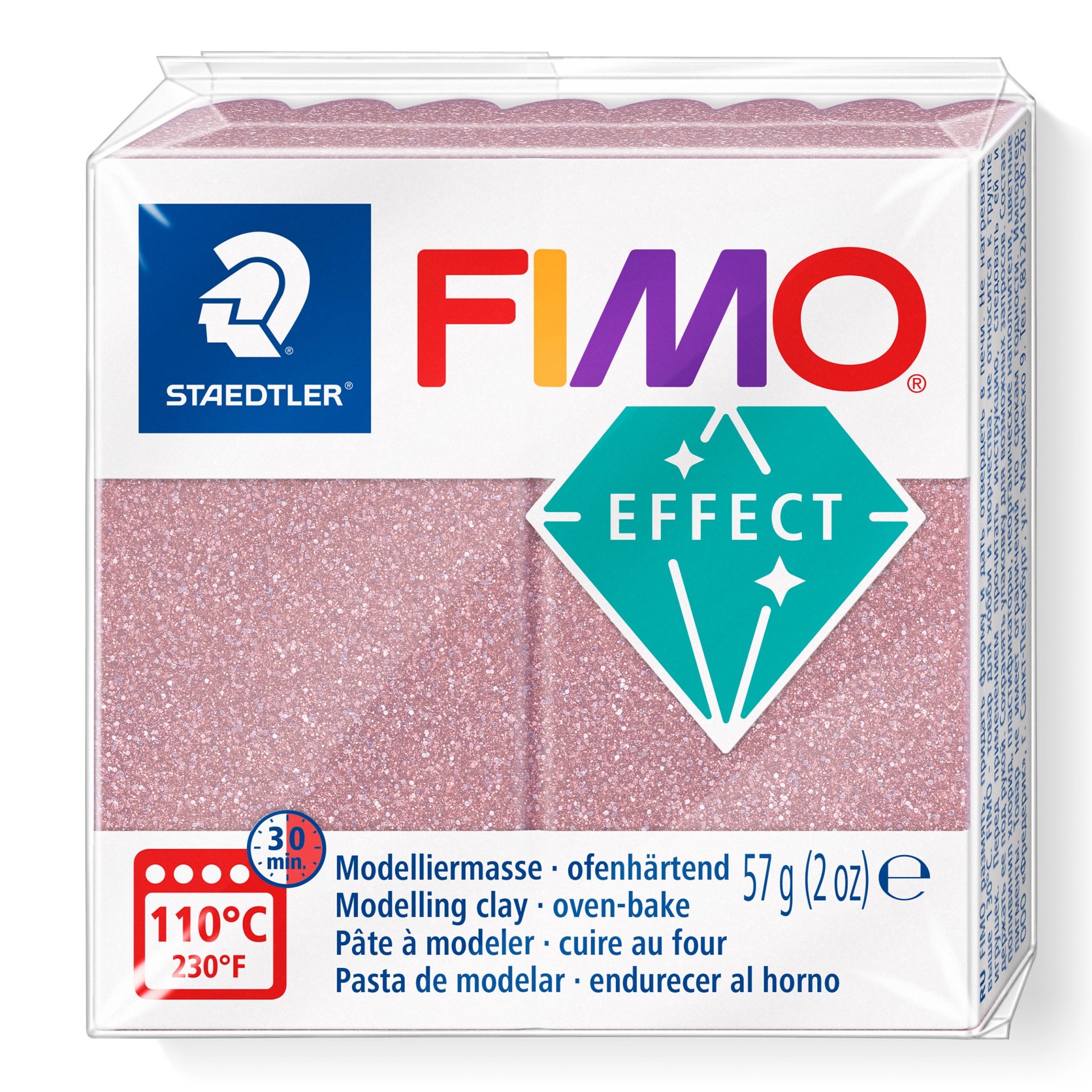 FIMO EFFECT - GLITTER ROSE GOLD (Ref.212)