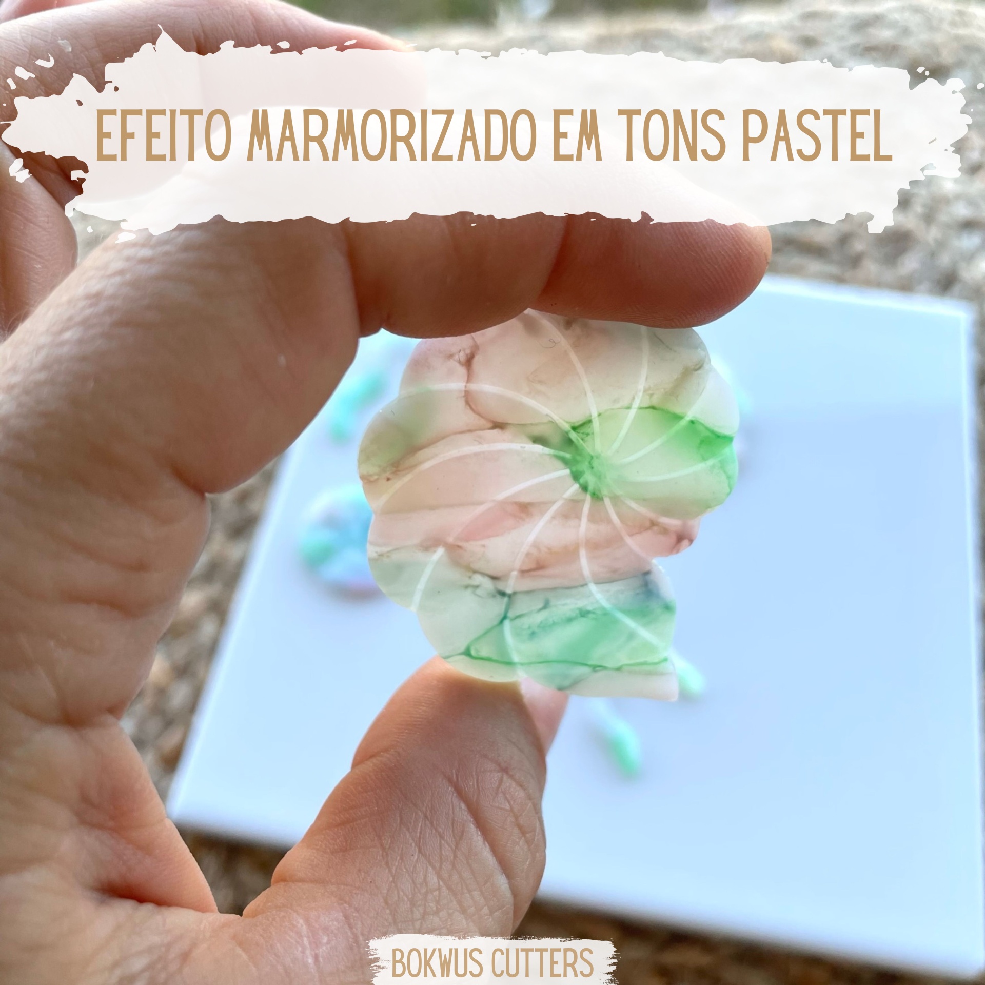 TUTORIAL - Marmorizado em tons pastel