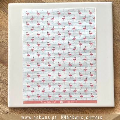Papel tranfer - Flamingos II
