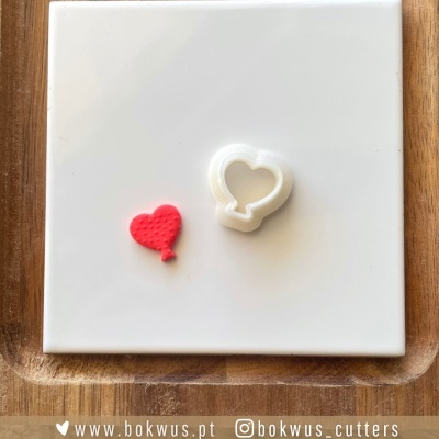 Cortador balão coração (1,5cm)  | BC1681