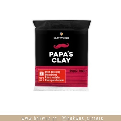 Papas's Clay 60g | BURGUNDY