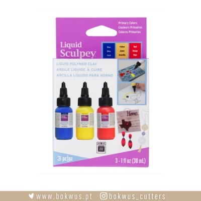 Sculpey líquido - PACK DE CORES PRIMÁRIAS (3x30ml)