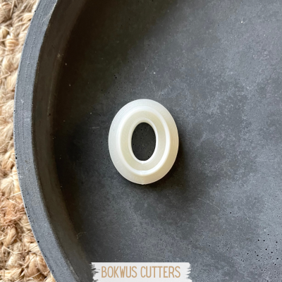 Cortador oval com embossing (2cm) | BC1328