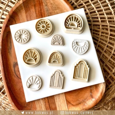 Conjunto de 5 cortadores Boho