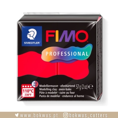 FIMO PROFISSIONAL | TRUE RED / VERMELHO (REF.200) - 57g