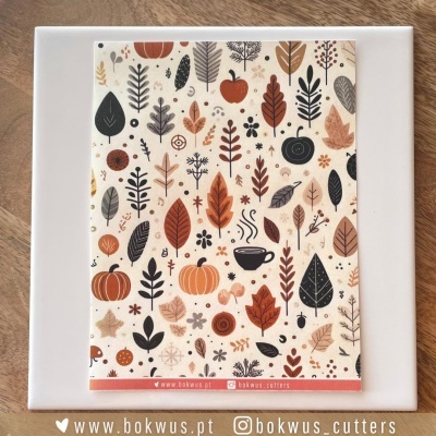 Papel tranfer - Folhas de Outono IV