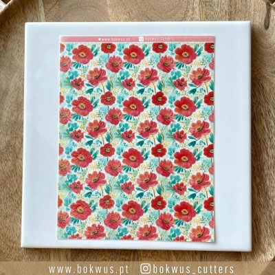 Papel tranfer - Papoilas