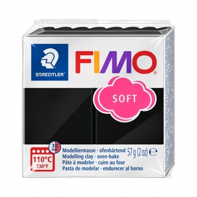 FIMO SOFT - BLACK | PRETO  (ref.9)