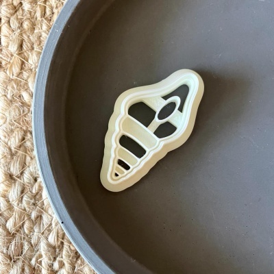 Cortador búzio com embossing (5cm) - BC1117