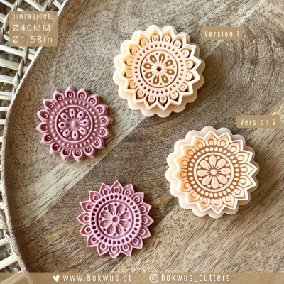 ☾ Cortador HD Mandala (Ø4cm) | Disponível em 2 versões | BC1722 ☽