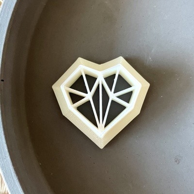 Coração origami #3 (2,5cm) - BC913