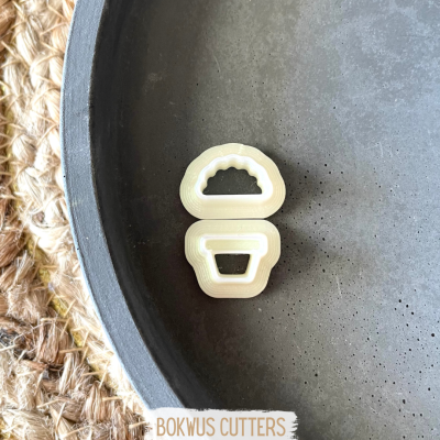 Conjunto de dois cortadores manjerico (1,5cm) -  BC1082