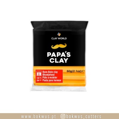 Papas's Clay 60g | LARANJA NÉON