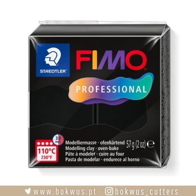 FIMO PROFISSIONAL | BLACK / PRETO (REF.9) - 57g