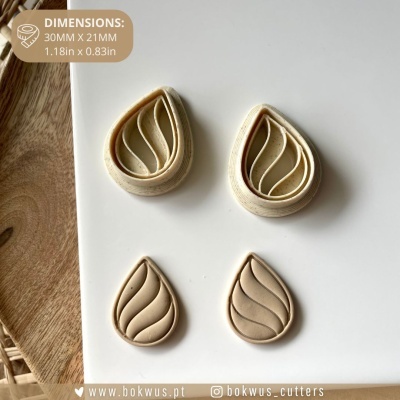 🌢 Cortador Linhas Orgânicas | 3cm 🌿 | BC1716