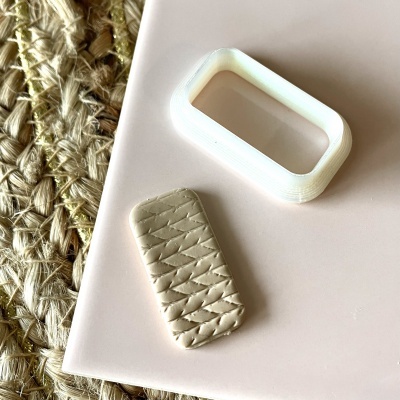 Cortador rectângulo com cantos arredondados (3,2cm) BC801