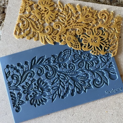 Molde de silicone rendado